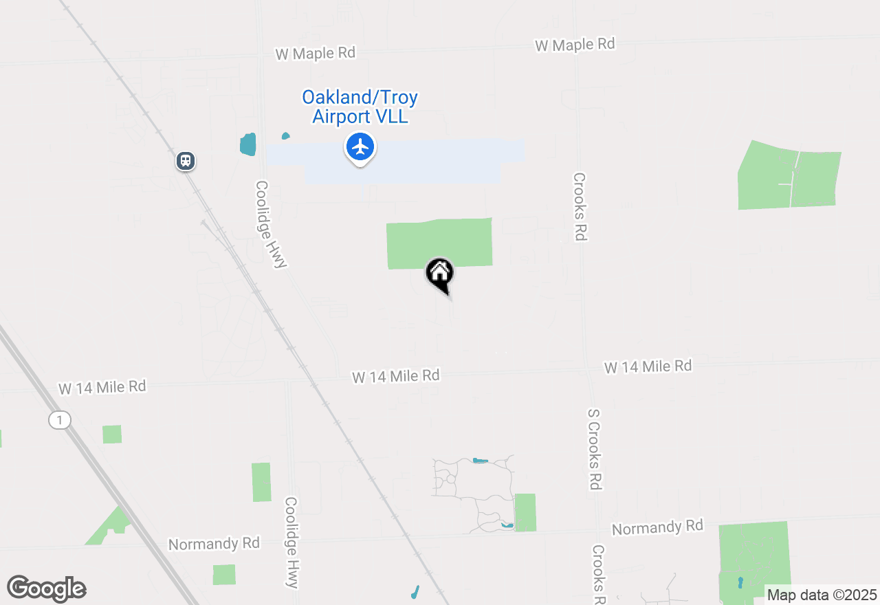 Map of 2440 Parmenter Boulevard #105, Royal Oak, MI 48073