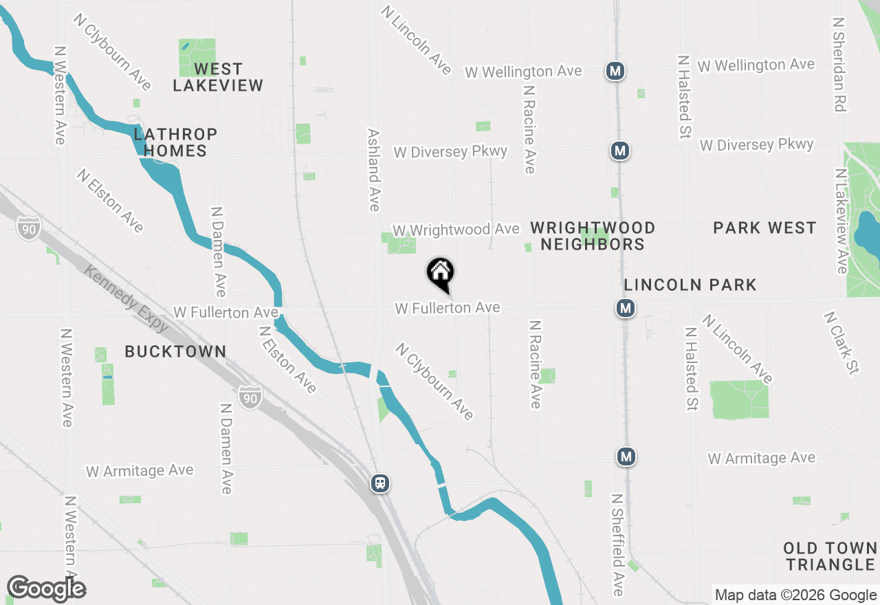 Map of 2401 N Janssen Avenue #408, Chicago, IL 60614