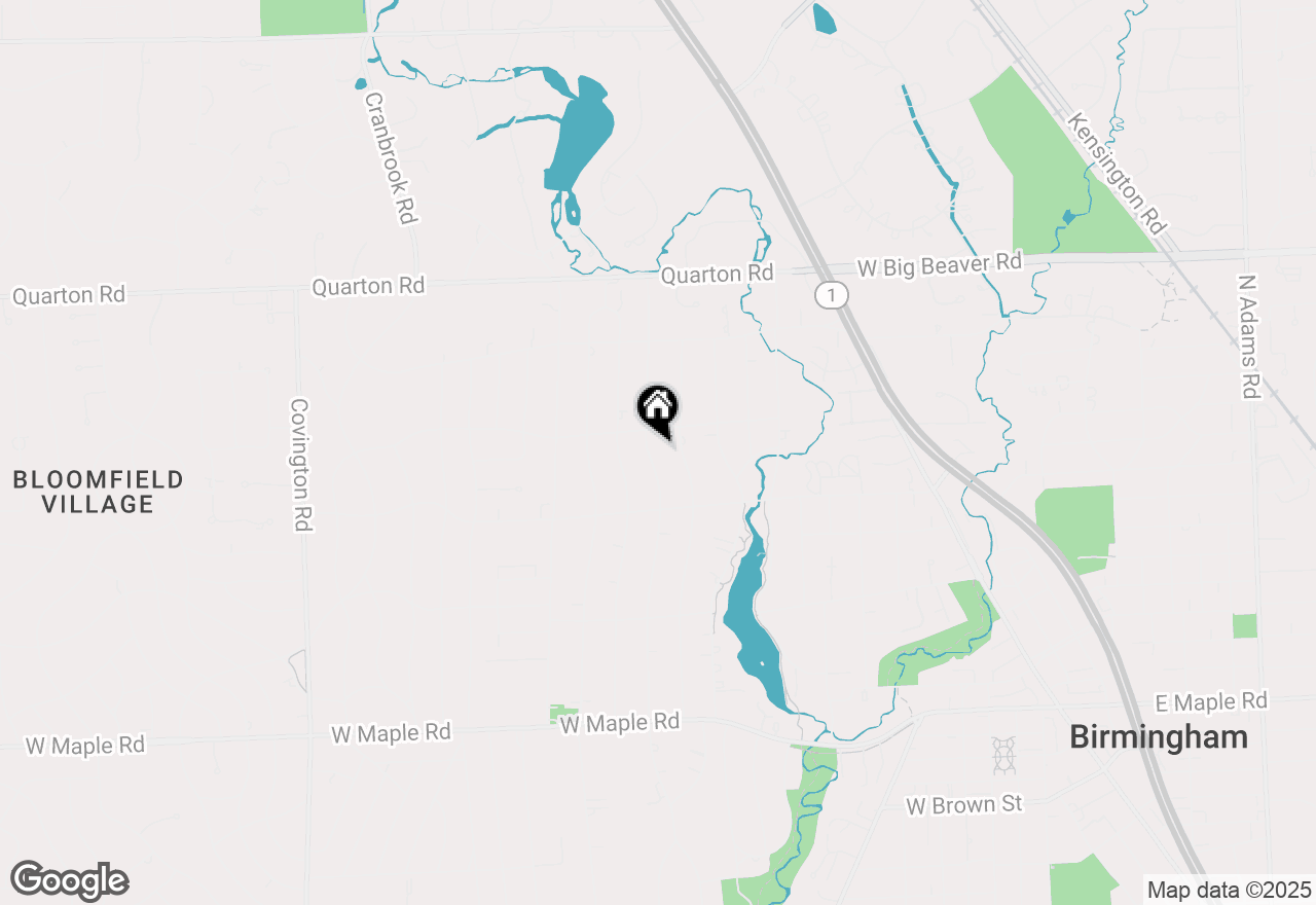 Map of 1056 Pilgrim Avenue, Birmingham, MI 48009