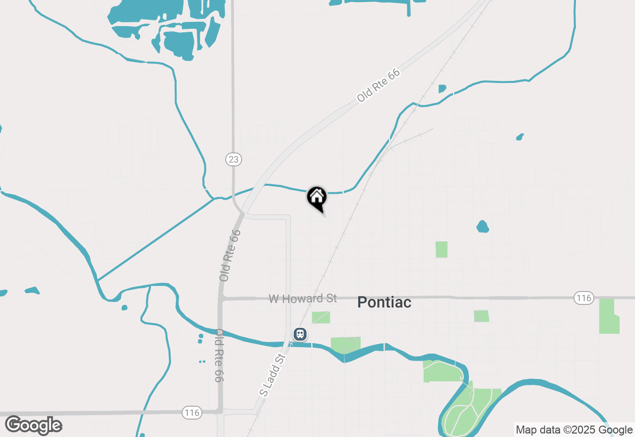 Map of 617 W Grant Avenue, Pontiac, IL 61764