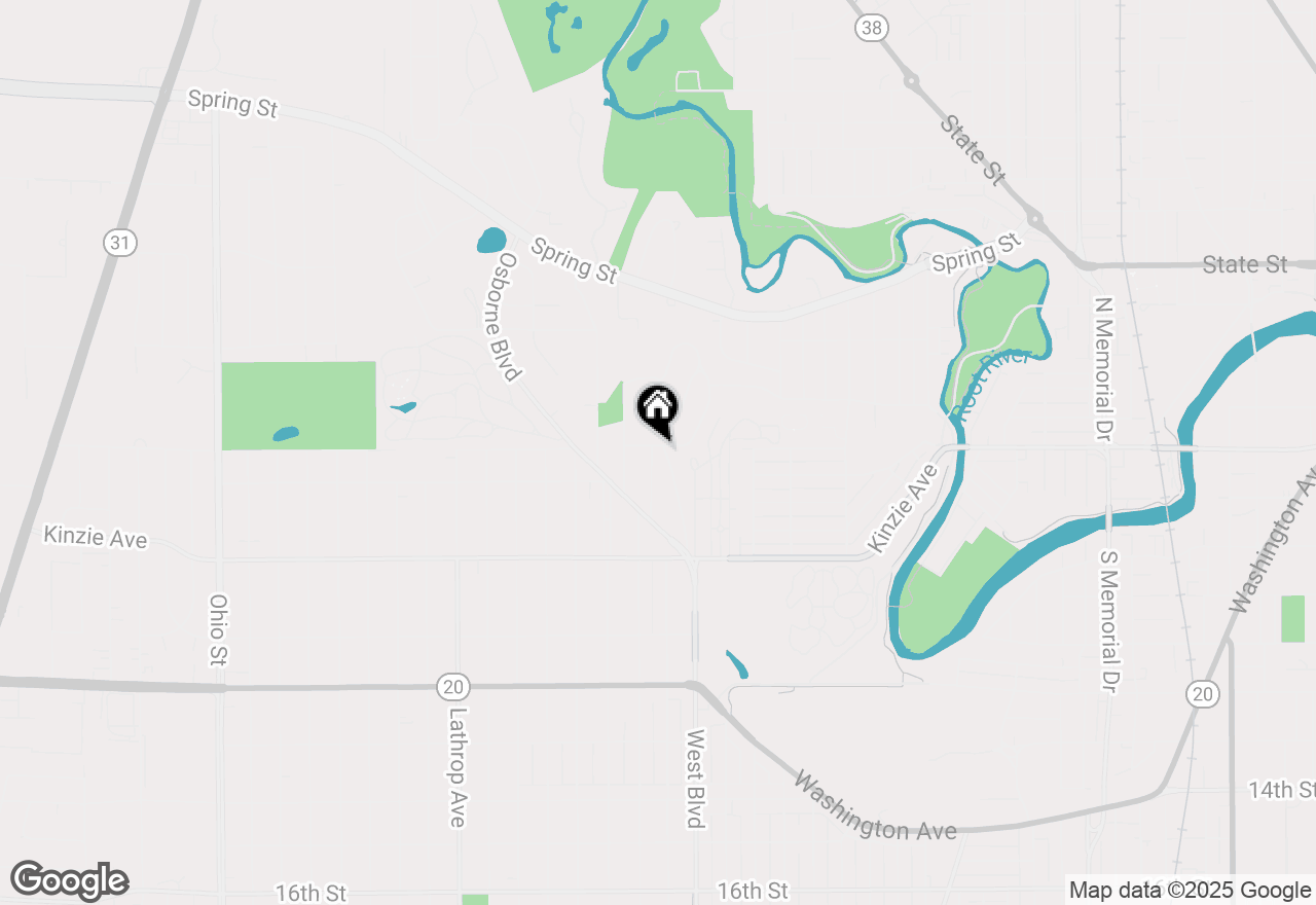 Map of 600 West Blvd #602, Racine, WI 53405