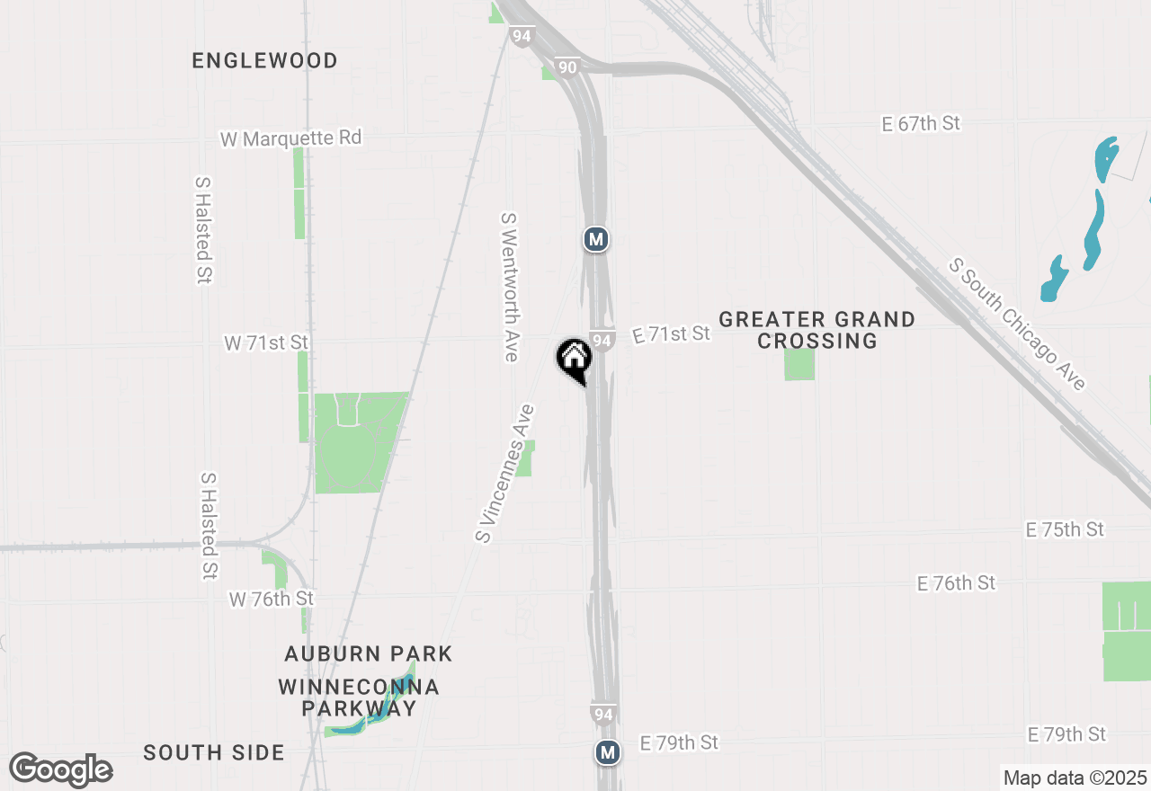 Map of 7206 S Lafayette Avenue, Chicago, IL 60621