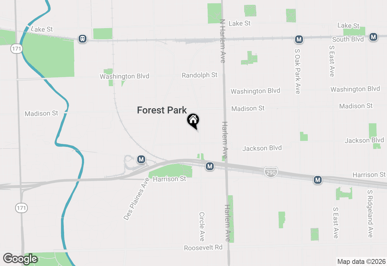 Map of 516 Hannah Avenue #1, Forest Park, IL 60130