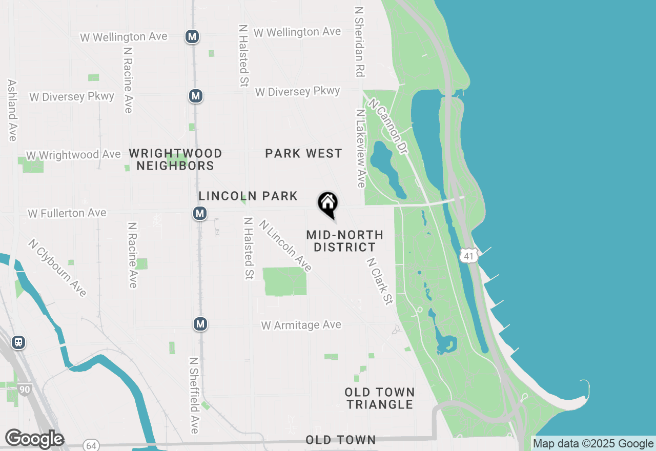 Map of 2323 N Cambridge Avenue #2, Chicago, IL 60614