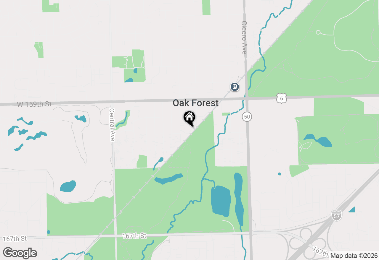Map of 5140 Shadow Creek Drive #5, Oak Forest, IL 60452