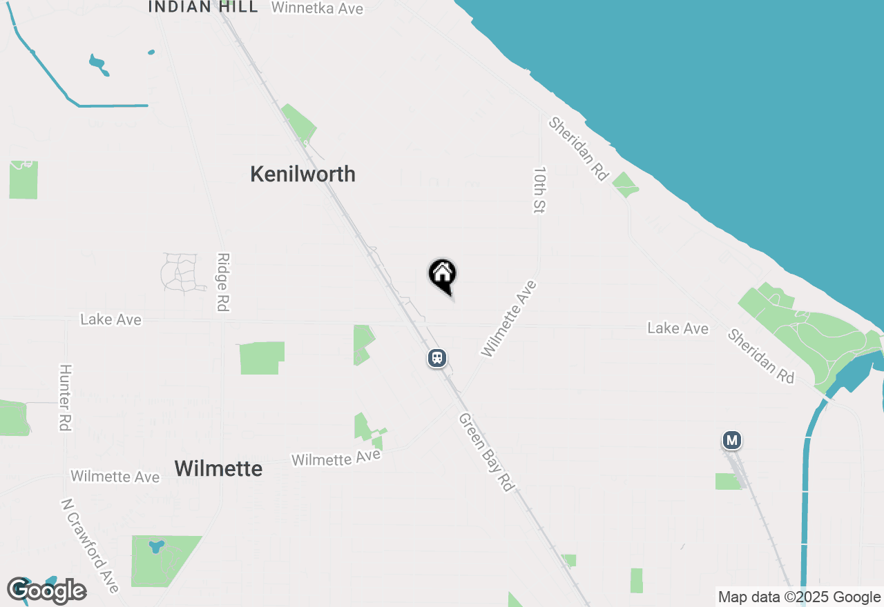 Map of 1219 Forest Avenue, Wilmette, IL 60091