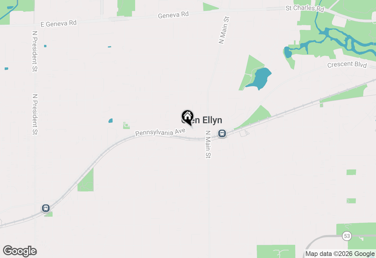 Map of 460 Pennsylvania Avenue #A, Glen Ellyn, IL 60137