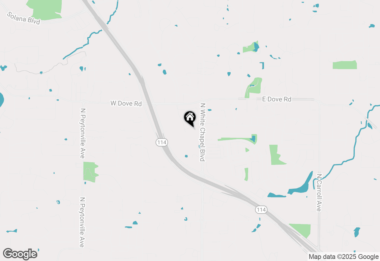 Map of 2009 Wheeler Drive, Southlake, TX 76092