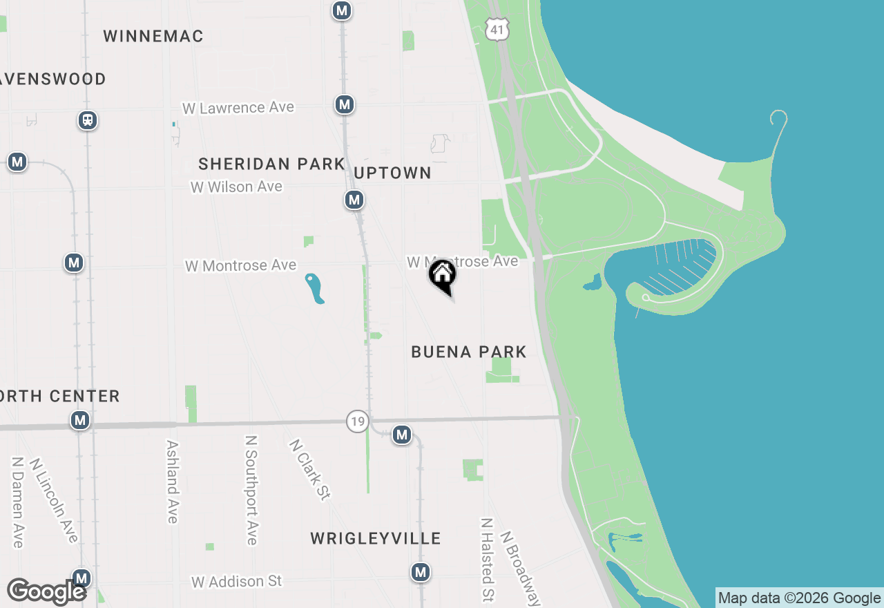 Map of 4254 N Hazel Street, Chicago, IL 60613