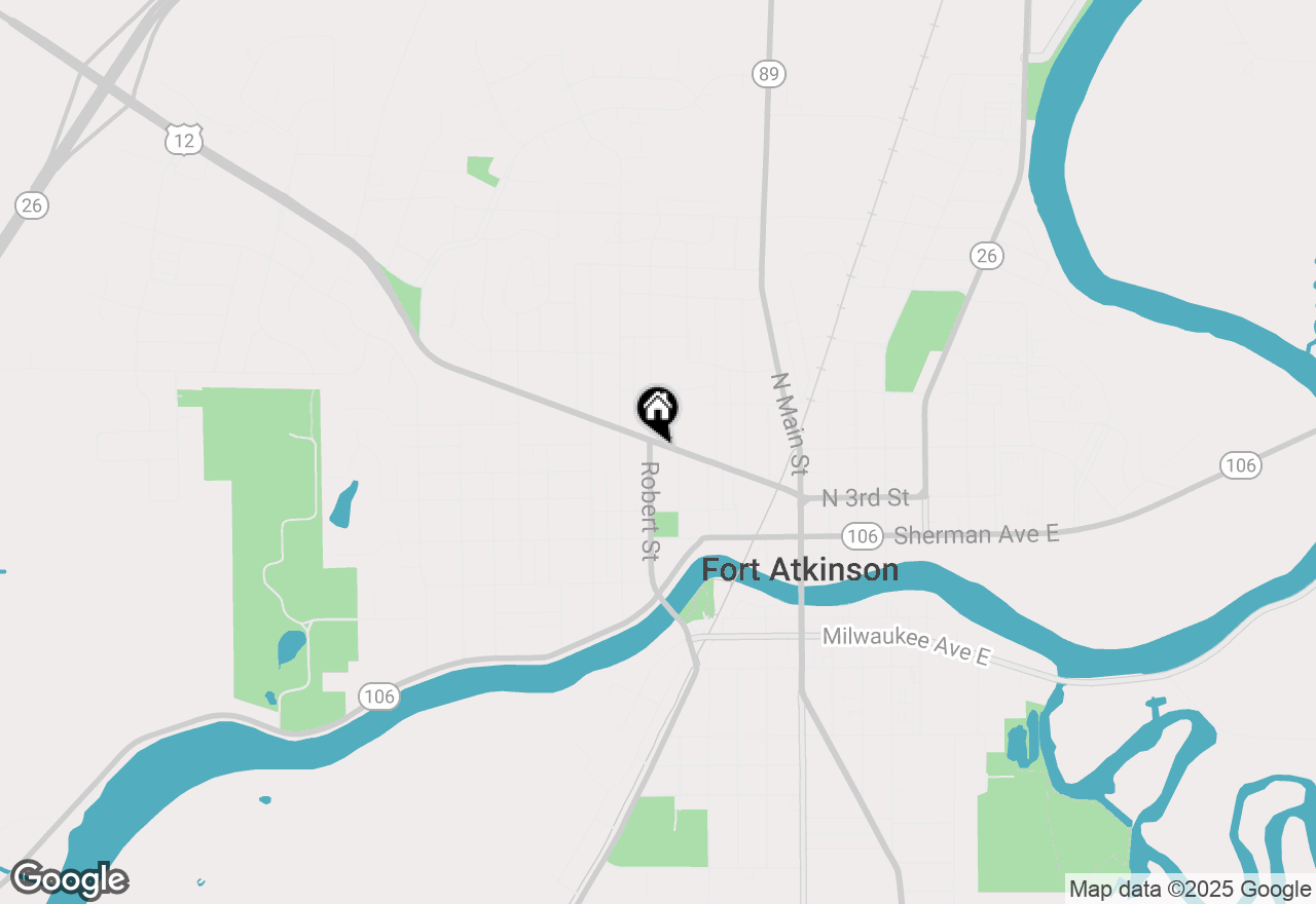Map of 411 Madison Ave, Fort Atkinson, WI 53538