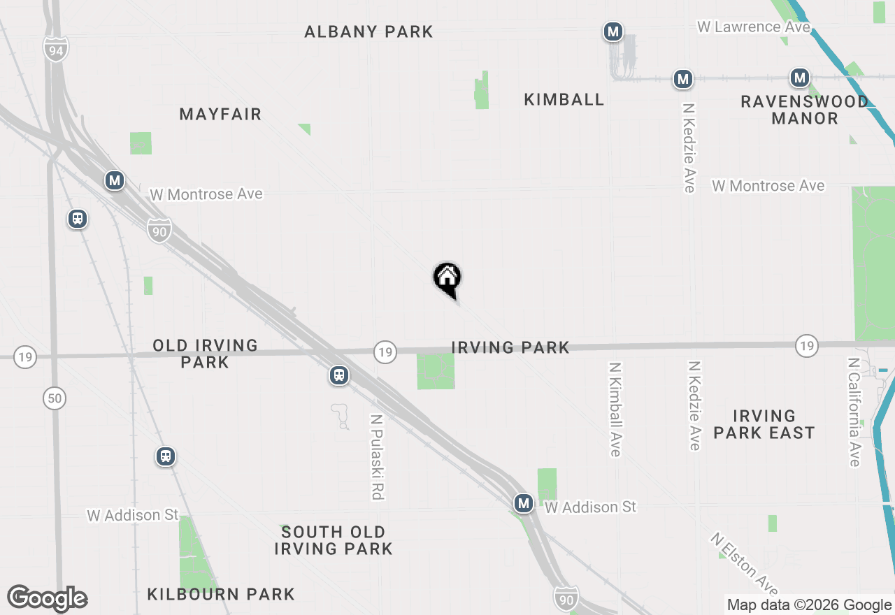 Map of 3806 W Belle Plaine Avenue #G, Chicago, IL 60618