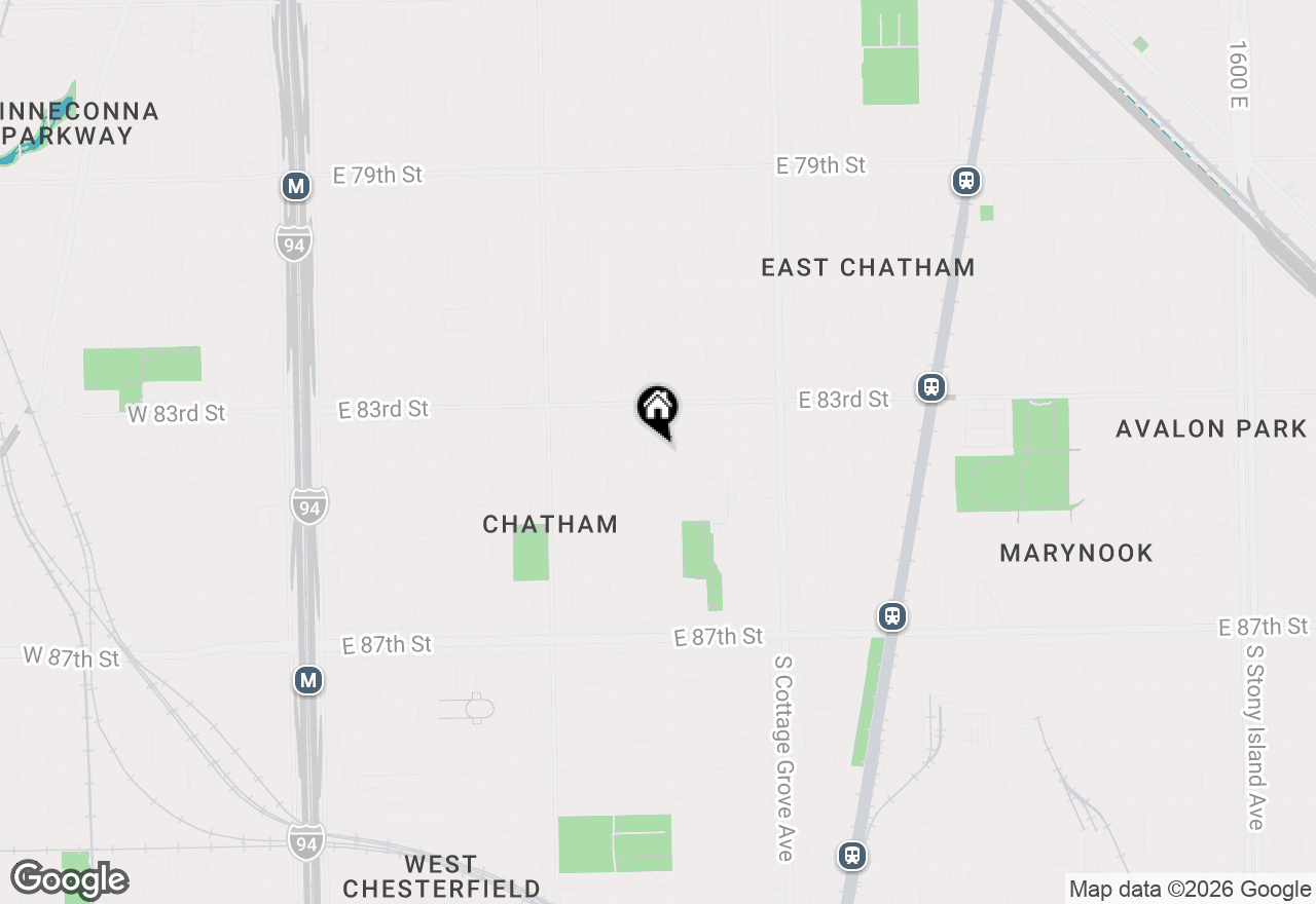 Map of 8352 S Saint Lawrence Avenue, Chicago, IL 60619