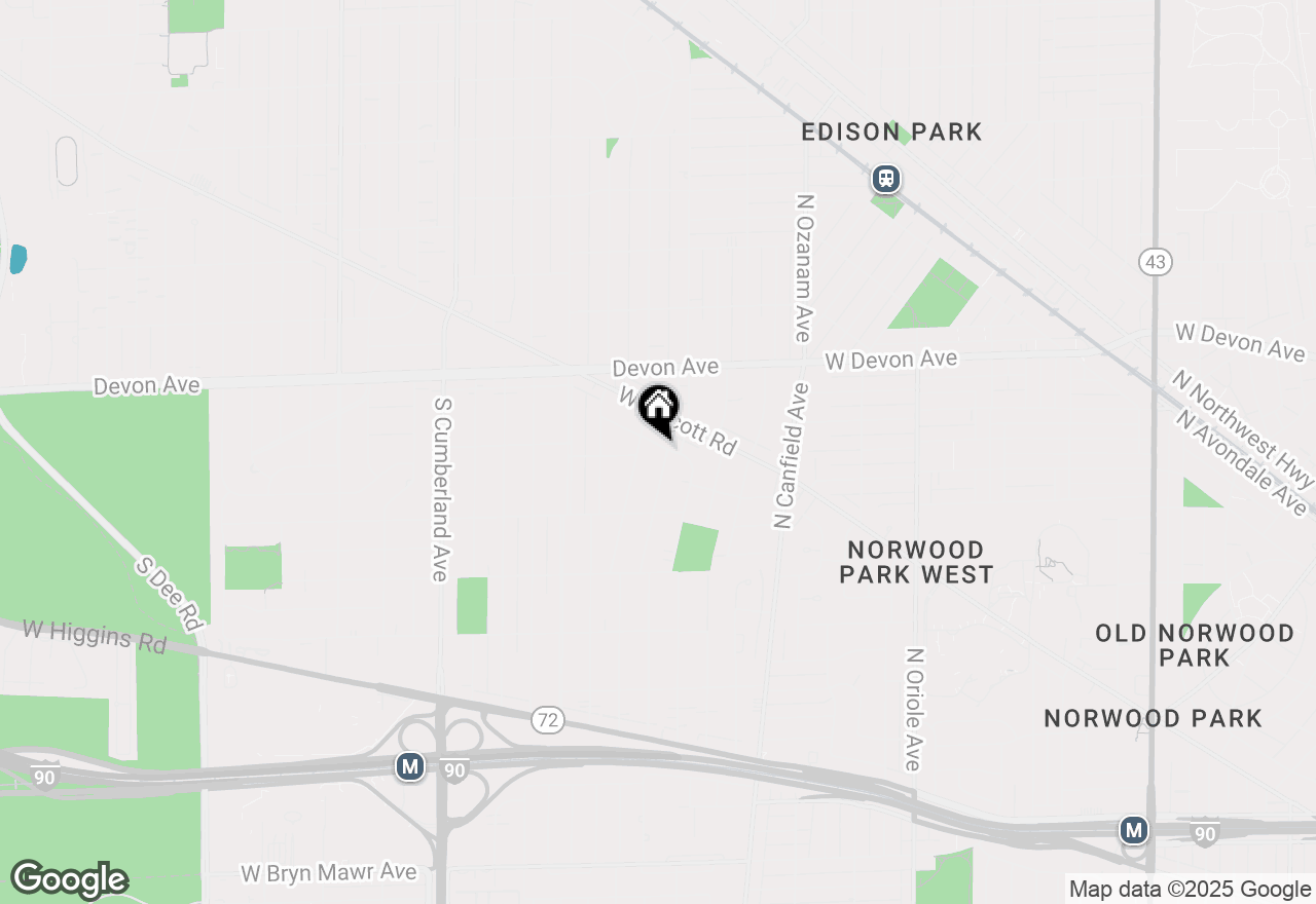 Map of 1320 S Ashland Avenue, Park Ridge, IL 60068