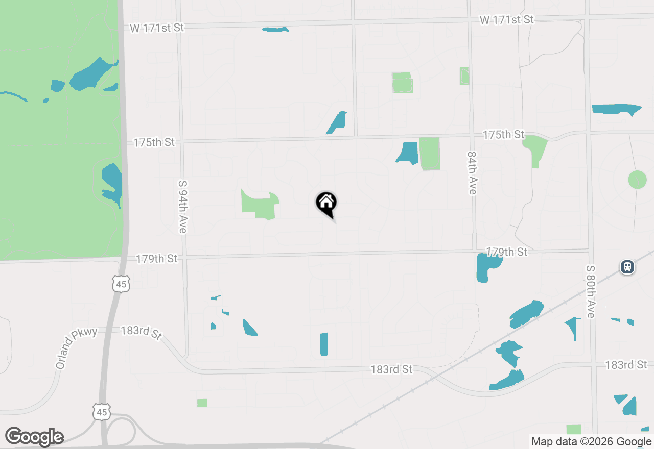 Map of 17807 Linden Drive, Tinley Park, IL 60487