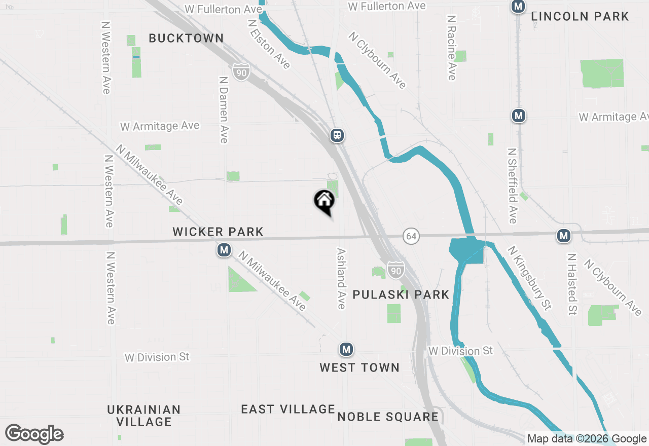 Map of 1630 N Marshfield Avenue, Chicago, IL 60622