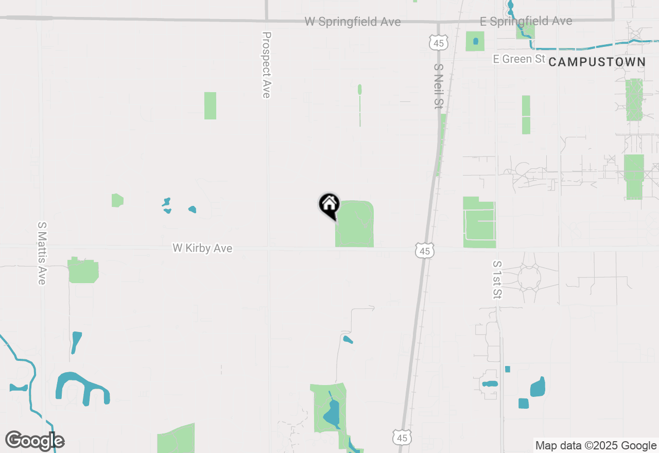 Map of 1507 Grandview Drive, Champaign, IL 61820