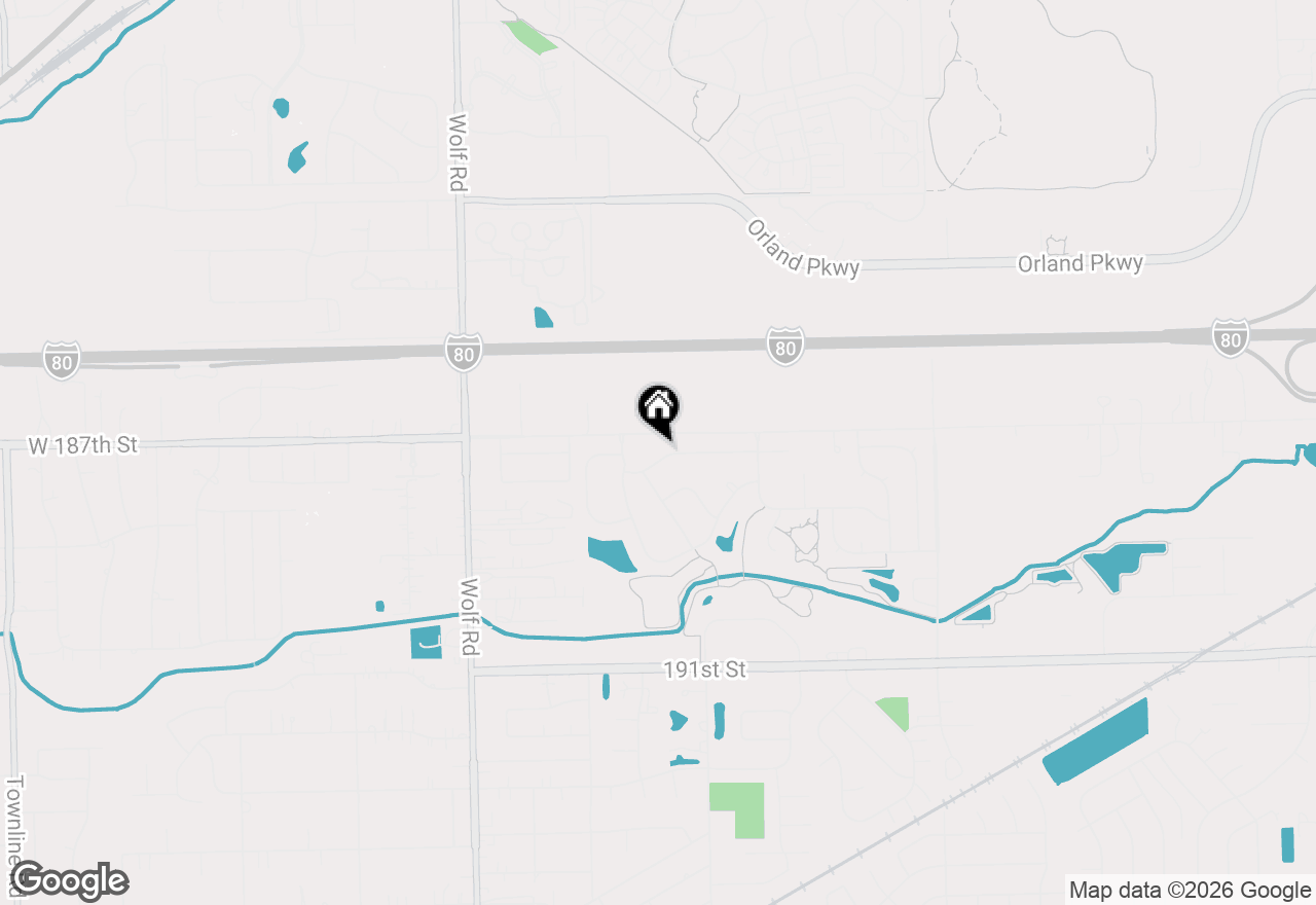 Map of 10848 Canterbury Drive, Mokena, IL 60448