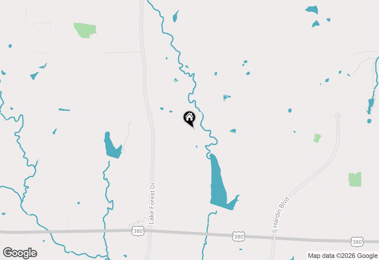 Map of 4621 Starlight Drive, Mckinney, TX 75071