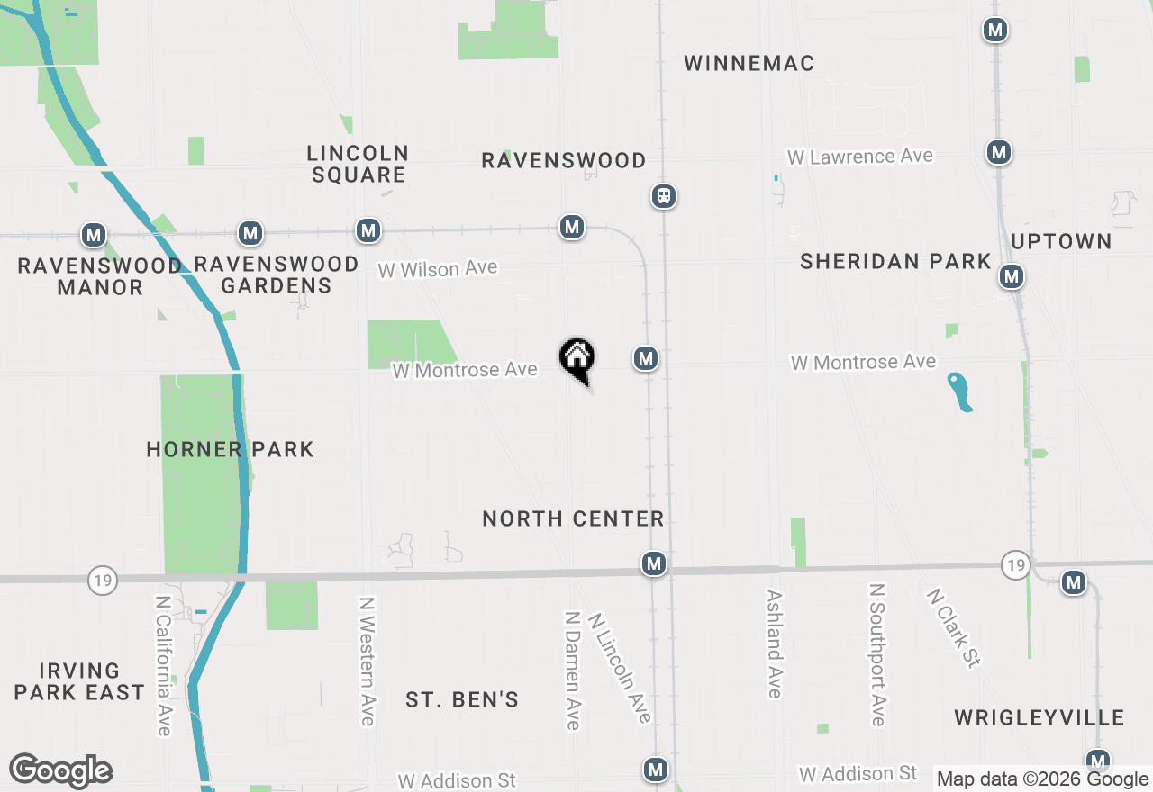 Map of 4327 N Damen Avenue #G, Chicago, IL 60618