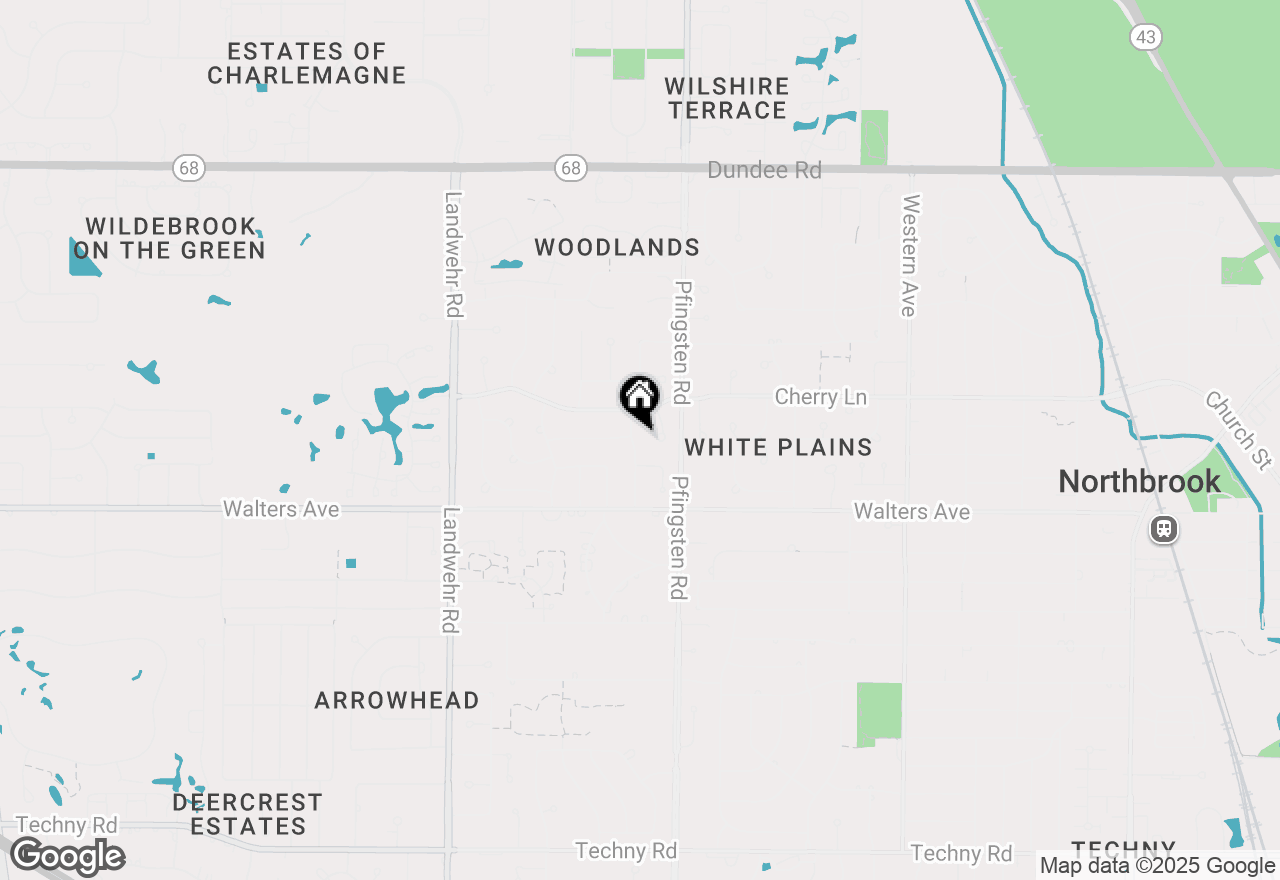 Map of 1247 Highpoint Lane, Northbrook, IL 60062