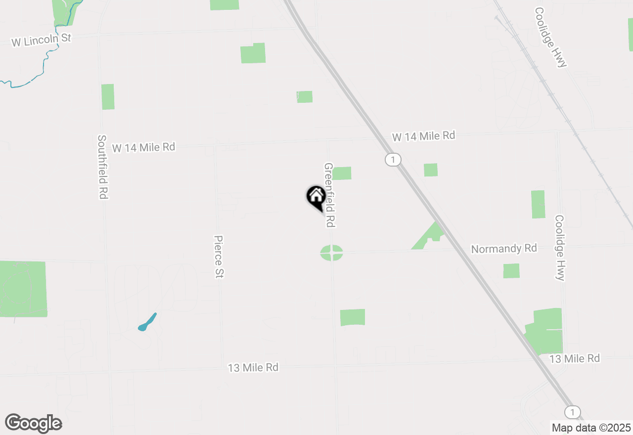 Map of 32261 Auburn Drive, Beverly Hills, MI 48025