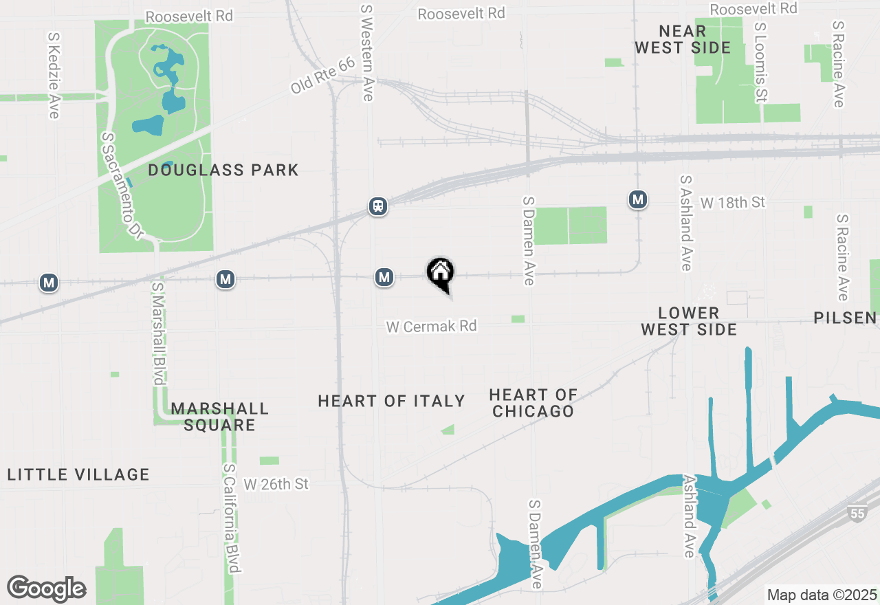 Map of 2216 W 21st Place #3R, Chicago, IL 60608