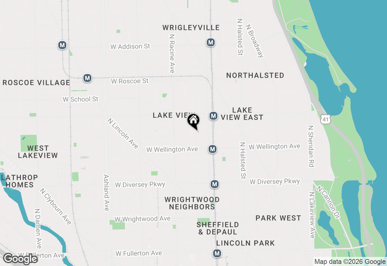 Map of 3055 N Seminary Avenue #3S, Chicago, IL 60657