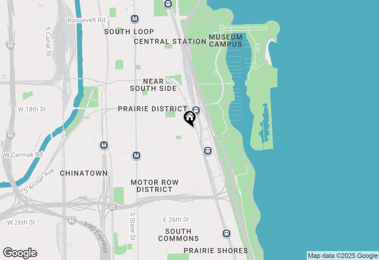 Map of 2001 S Calumet Avenue #211, Chicago, IL 60616