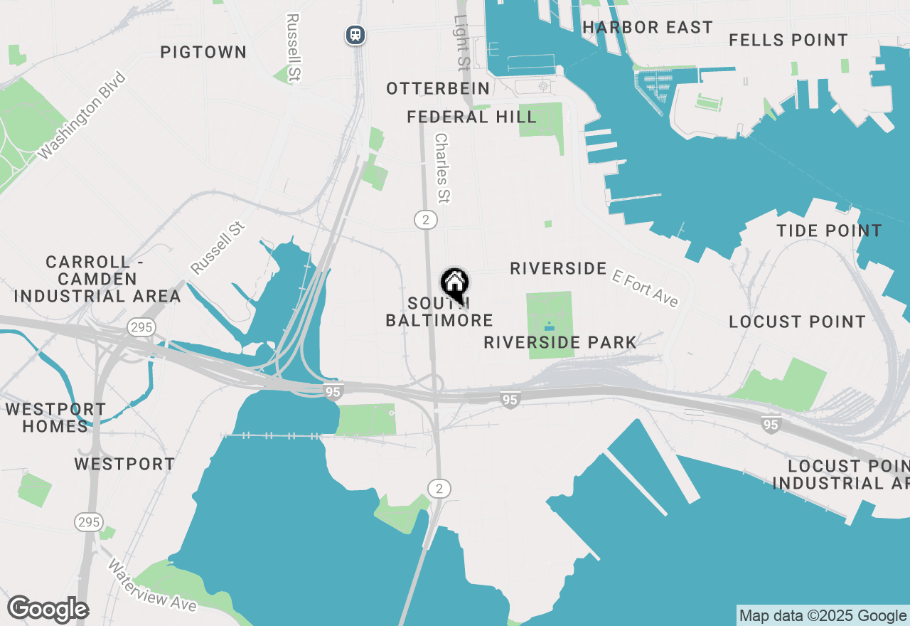 Map of 1625 S Charles Street, Baltimore, MD 21230