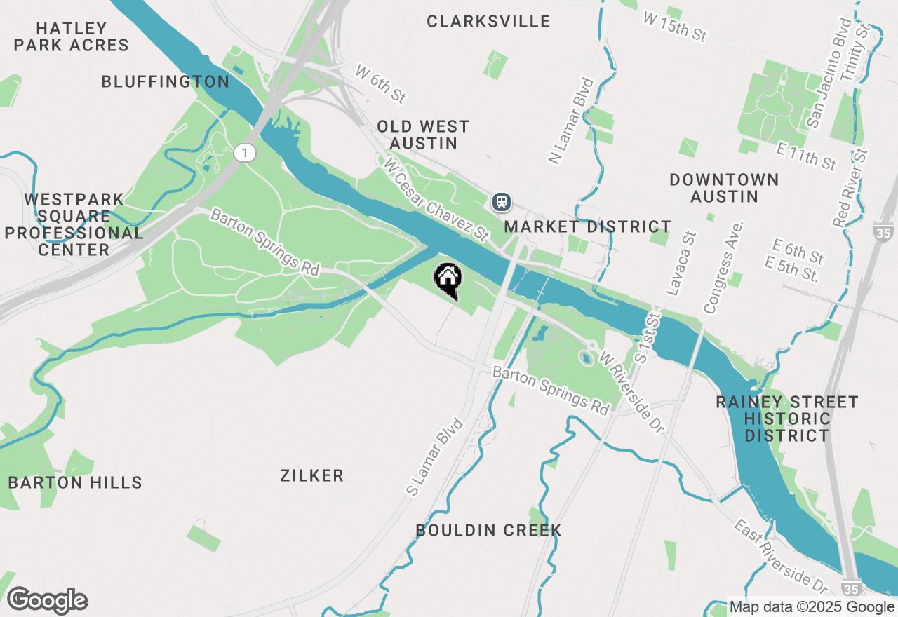 Map of 1600 Barton Springs Rd #2102, Austin, TX 78704