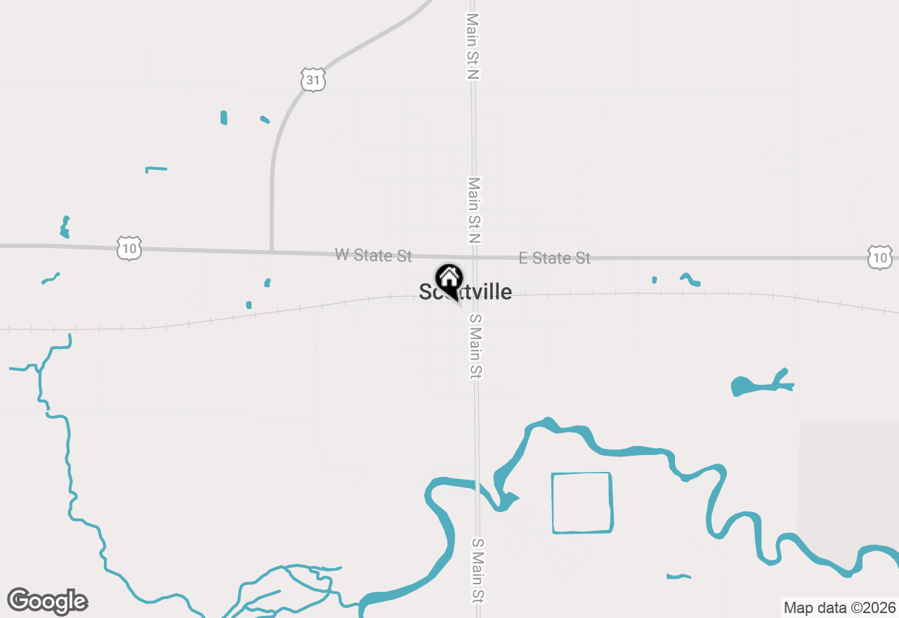Map of 201 W 1st Street, Scottville, MI 49454