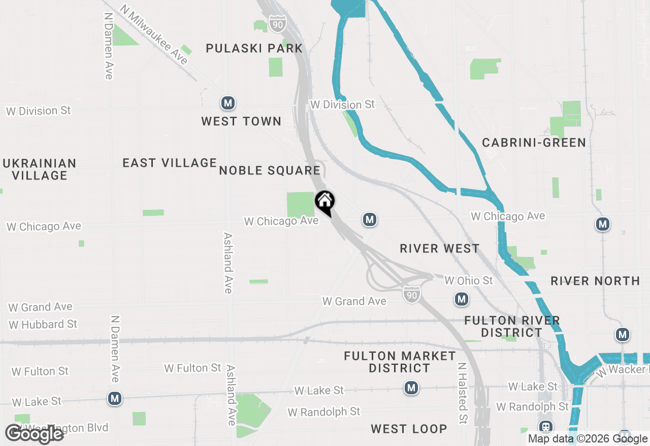 Map of 757 N Elizabeth Street #2, Chicago, IL 60642