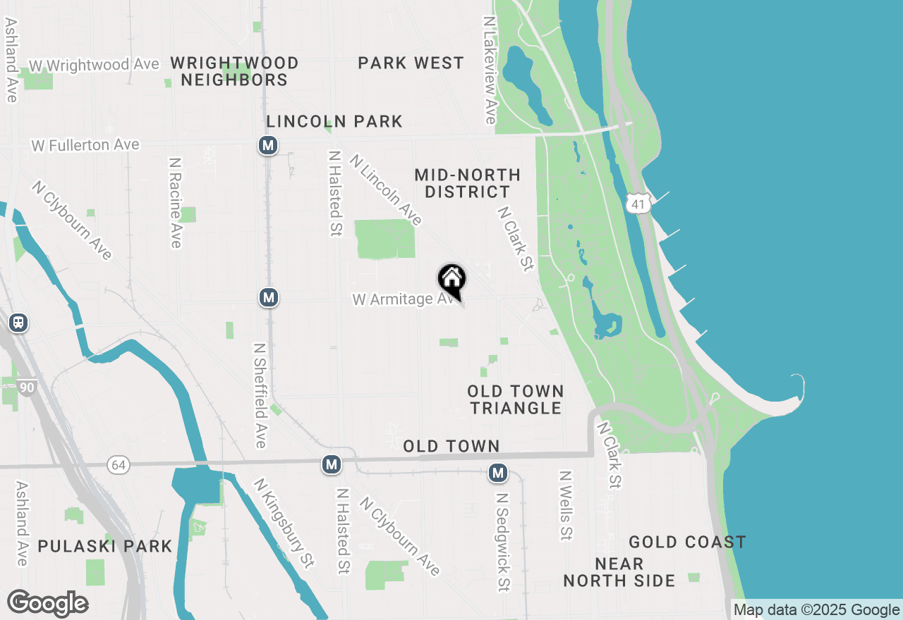 Map of 1942 N Cleveland Avenue, Chicago, IL 60614