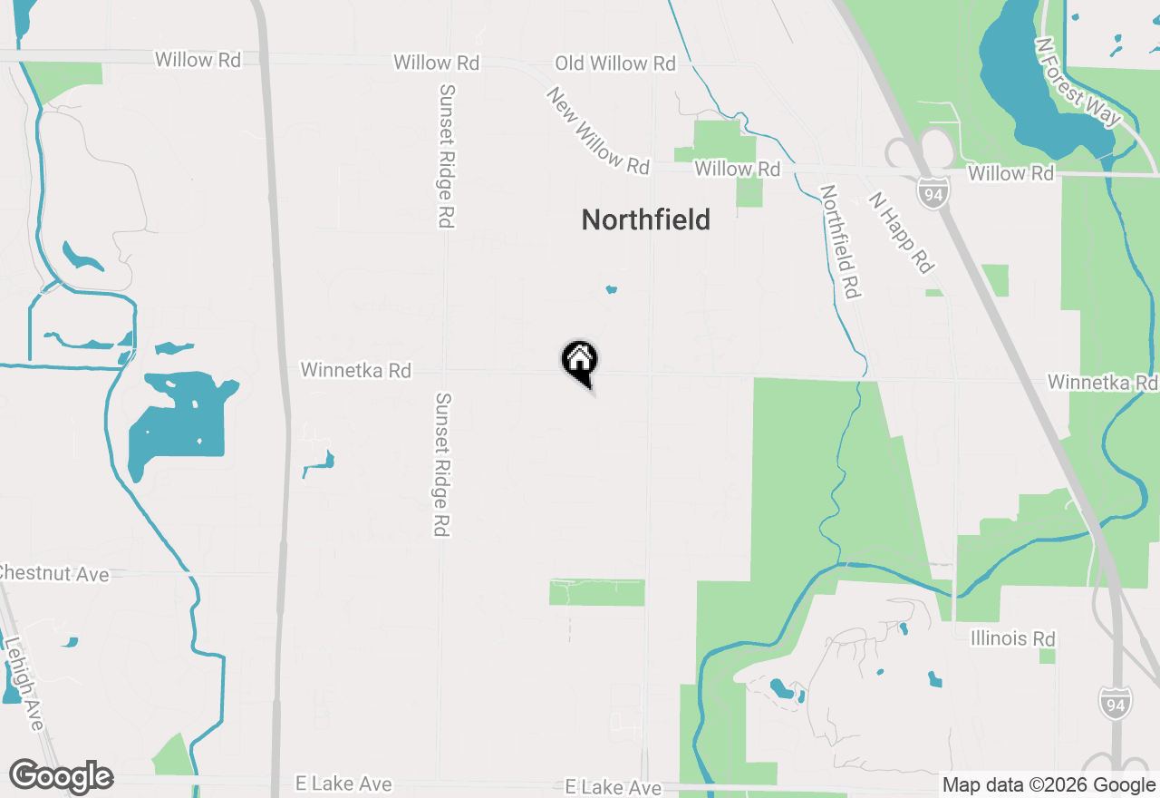 Map of (Address confidential), Northfield, Illinois 60093