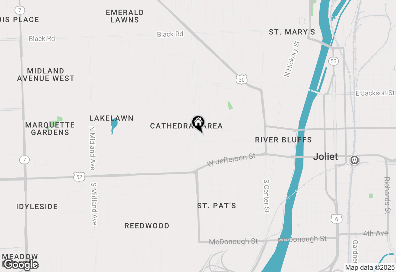 Map of 250 N Raynor Avenue, Joliet, IL 60435