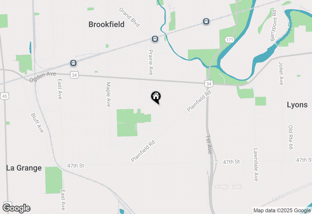 Map of 4246 Forest Avenue, Brookfield, IL 60513