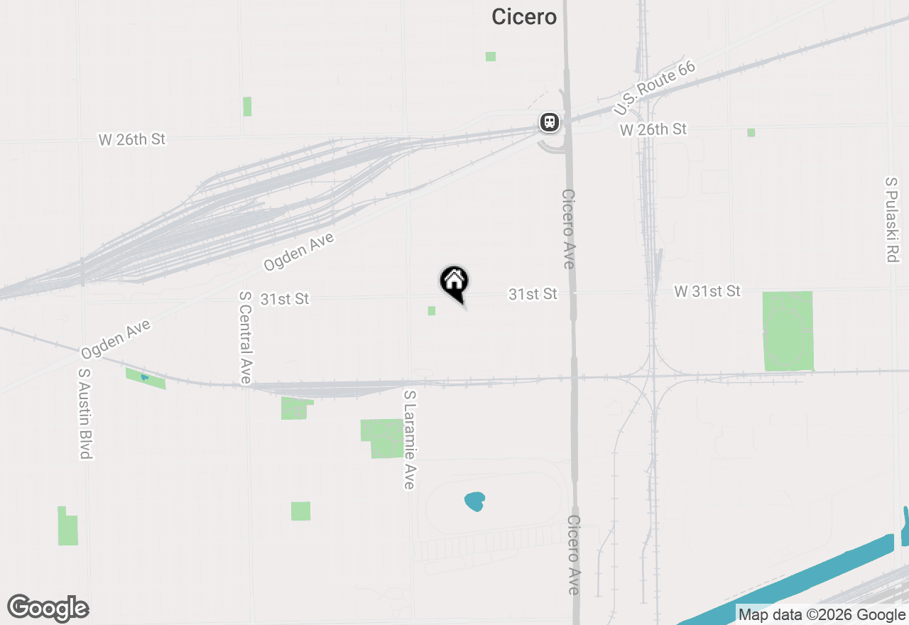 Map of 5044 W 31st Place, Cicero, IL 60804