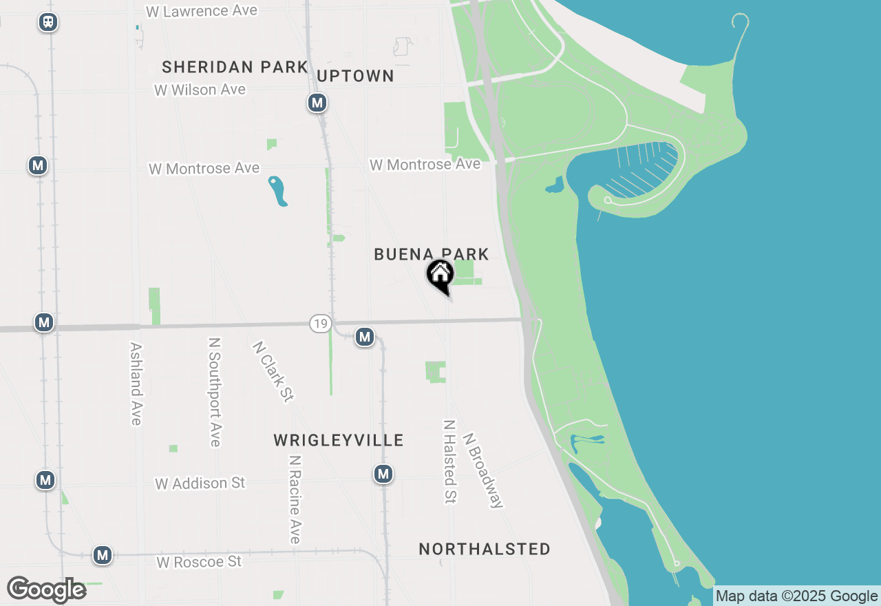 Map of 4026 N Clarendon Avenue #1S, Chicago, IL 60613