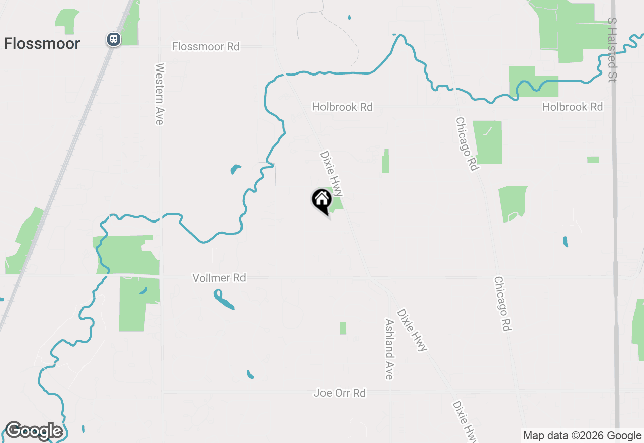 Map of 1819 Cornell Road, Flossmoor, IL 60422