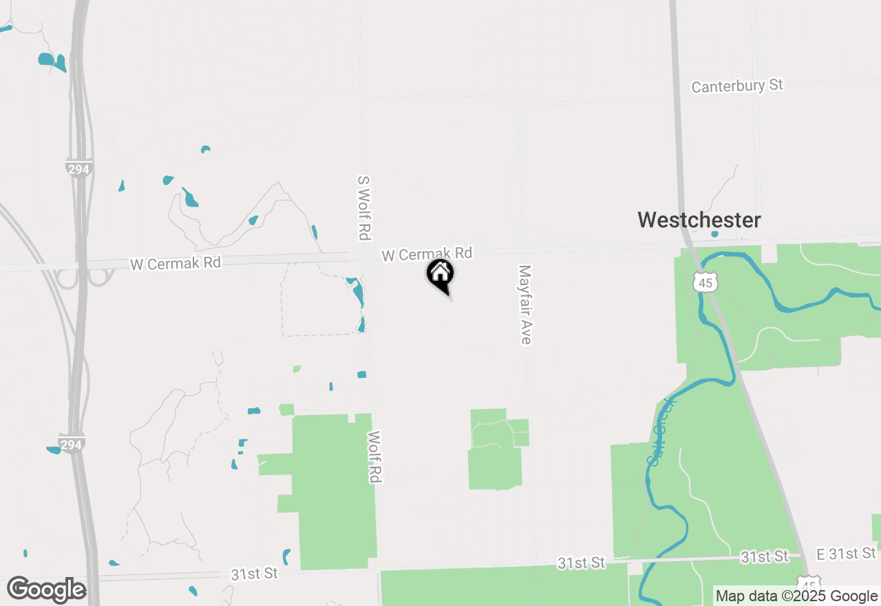 Map of 2309 High Ridge Parkway, Hillside, IL 60162