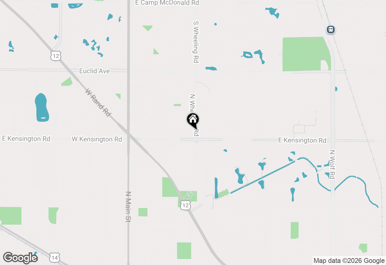 Map of 934 N Wheeling Road, Mount Prospect, IL 60056