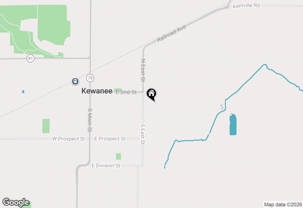 Map of 109 S Lakeview Avenue, Kewanee, IL 61443