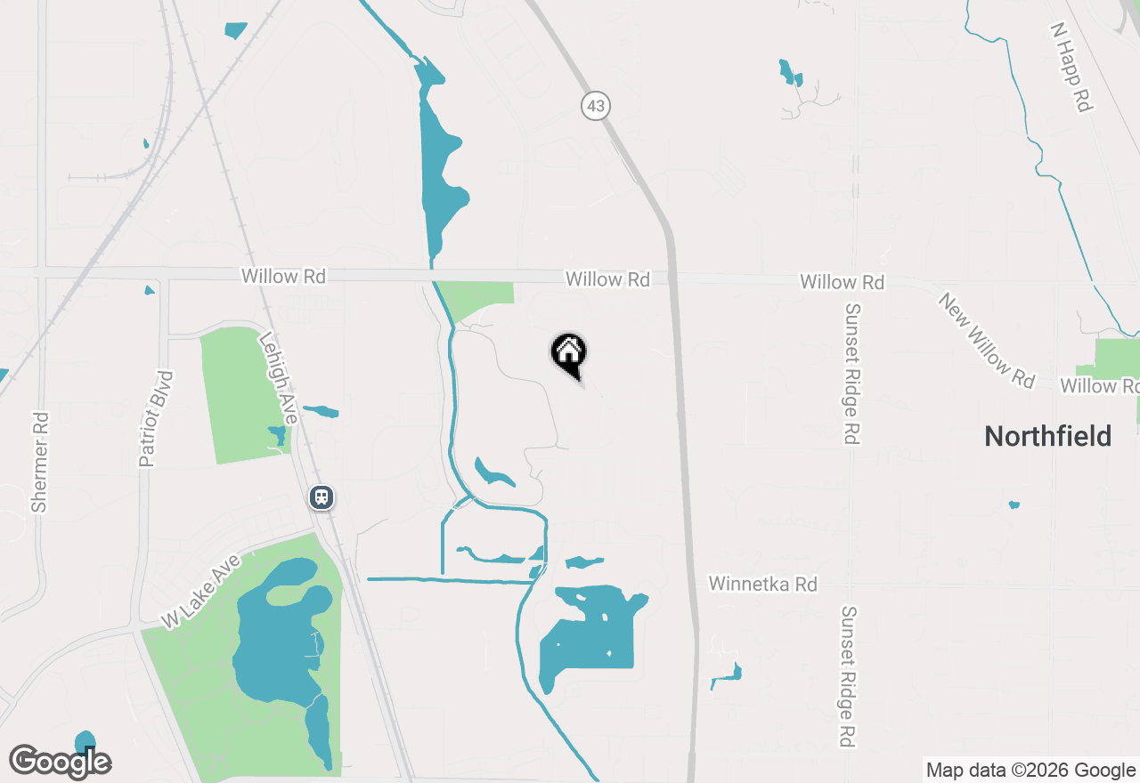 Map of 1819 Dunhill Circle, Glenview, IL 60025