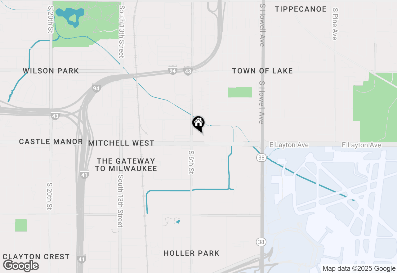 Map of 552 W Layton Ave, Milwaukee, WI 53207