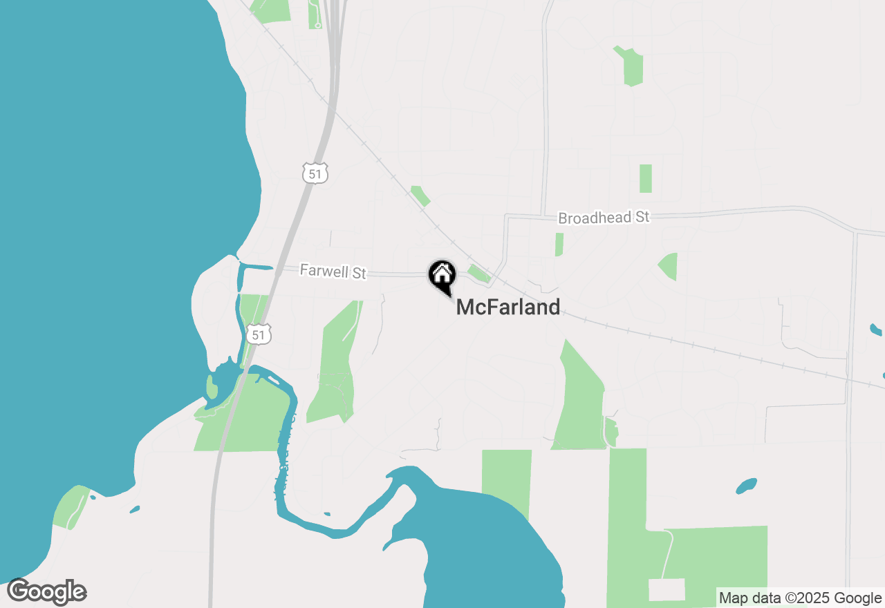 Map of 6103 Merrill Street, Mcfarland, WI 53558