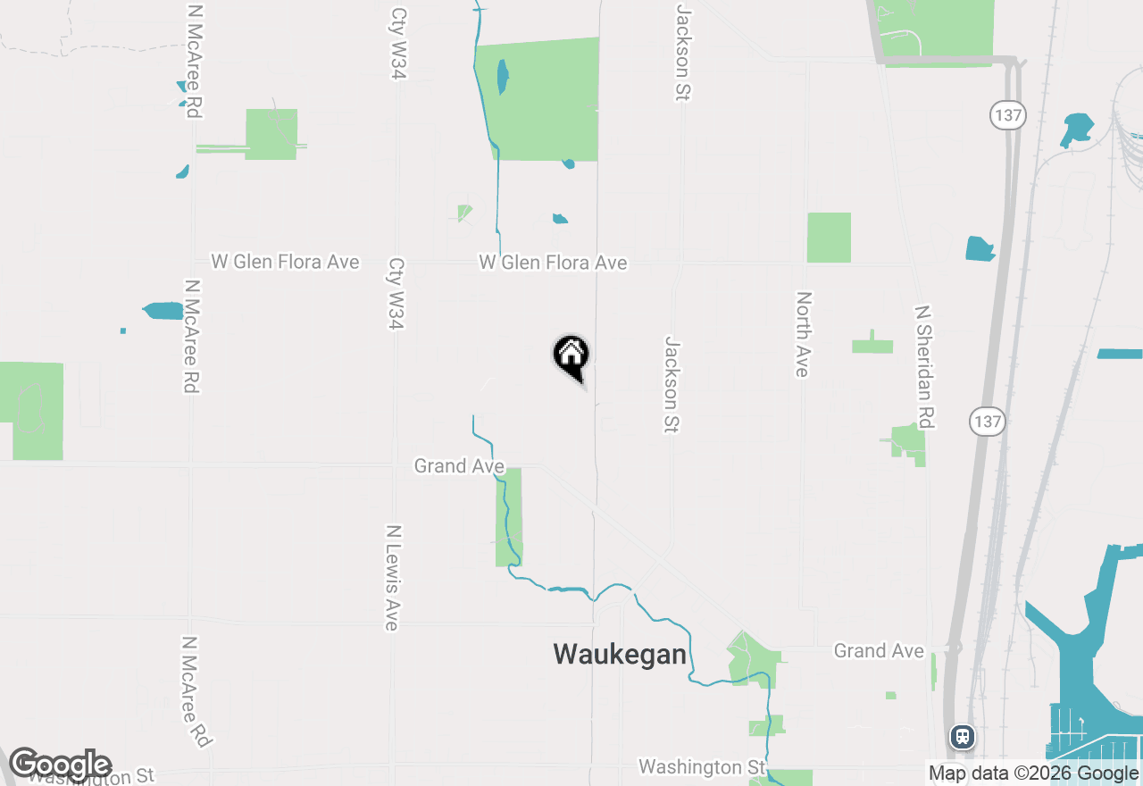 Map of 924 Pine Street, Waukegan, IL 60085