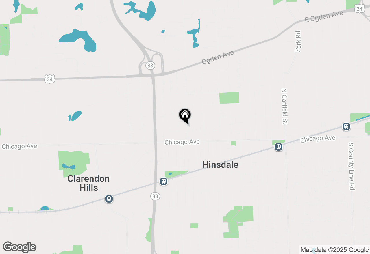 Map of 110 N Adams Street, Hinsdale, IL 60521