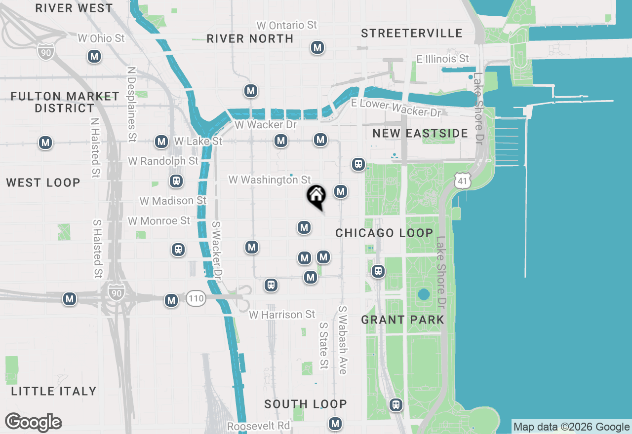 Map of 8 W Monroe Street #1103, Chicago, IL 60603
