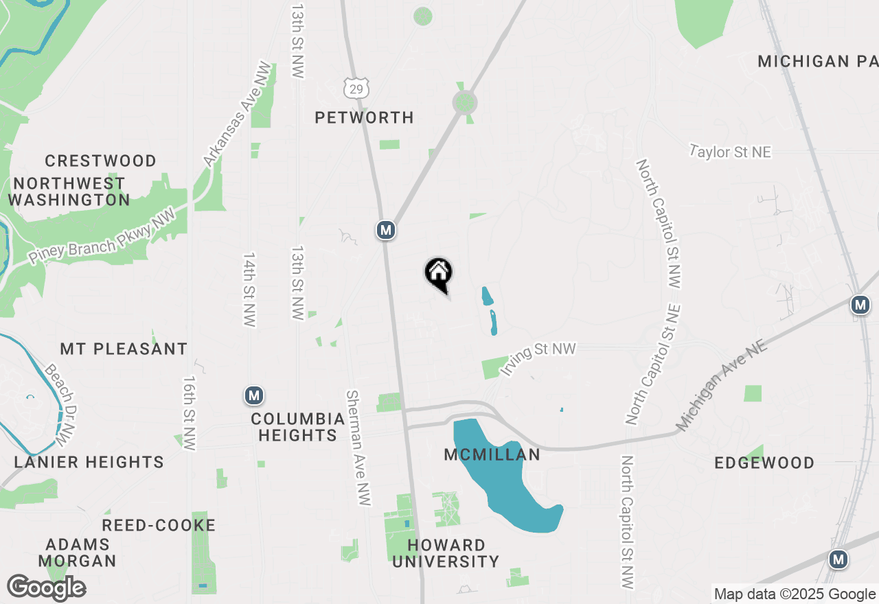 Map of 3542 Warder Street Nw #204, Washington, DC 20010