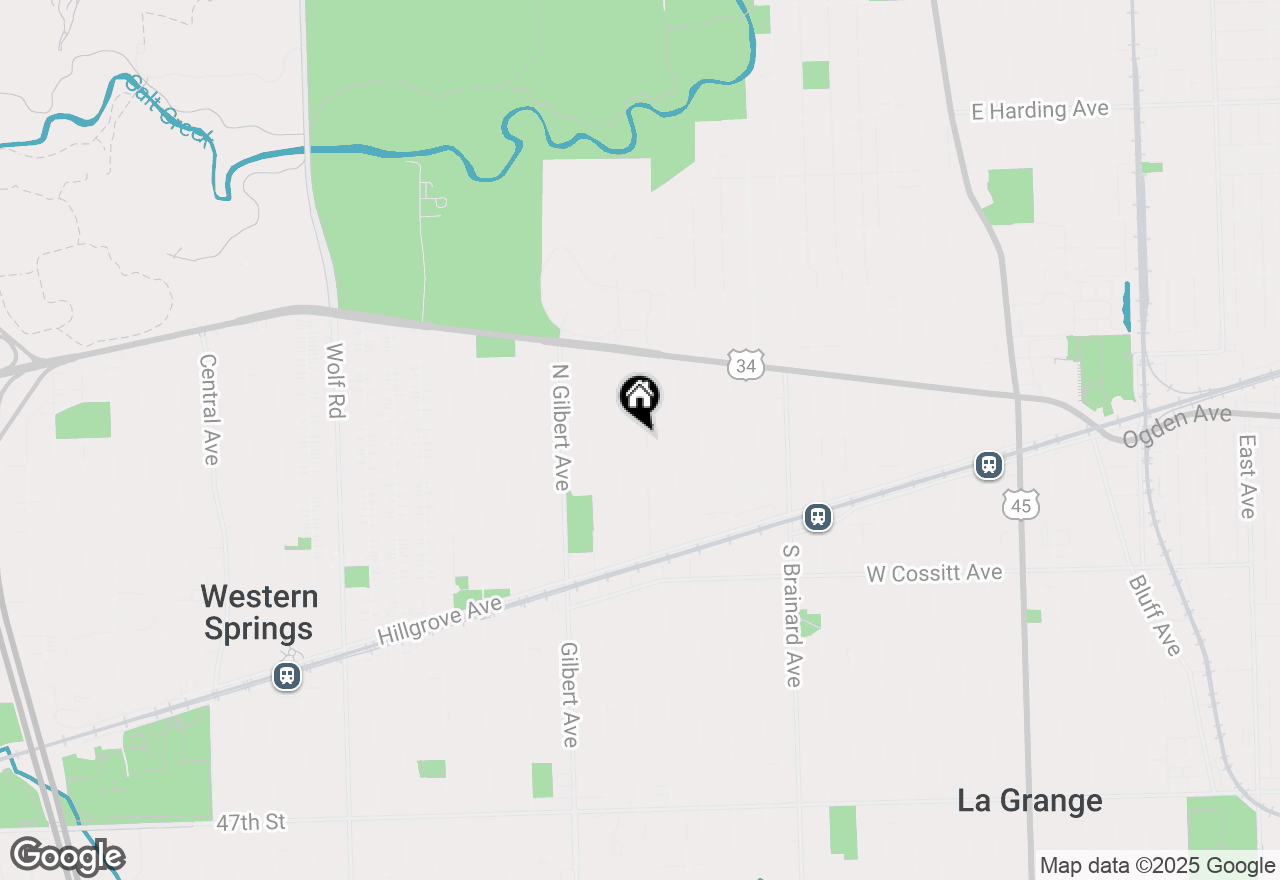 Map of 76 Bassford Avenue, La Grange, IL 60525